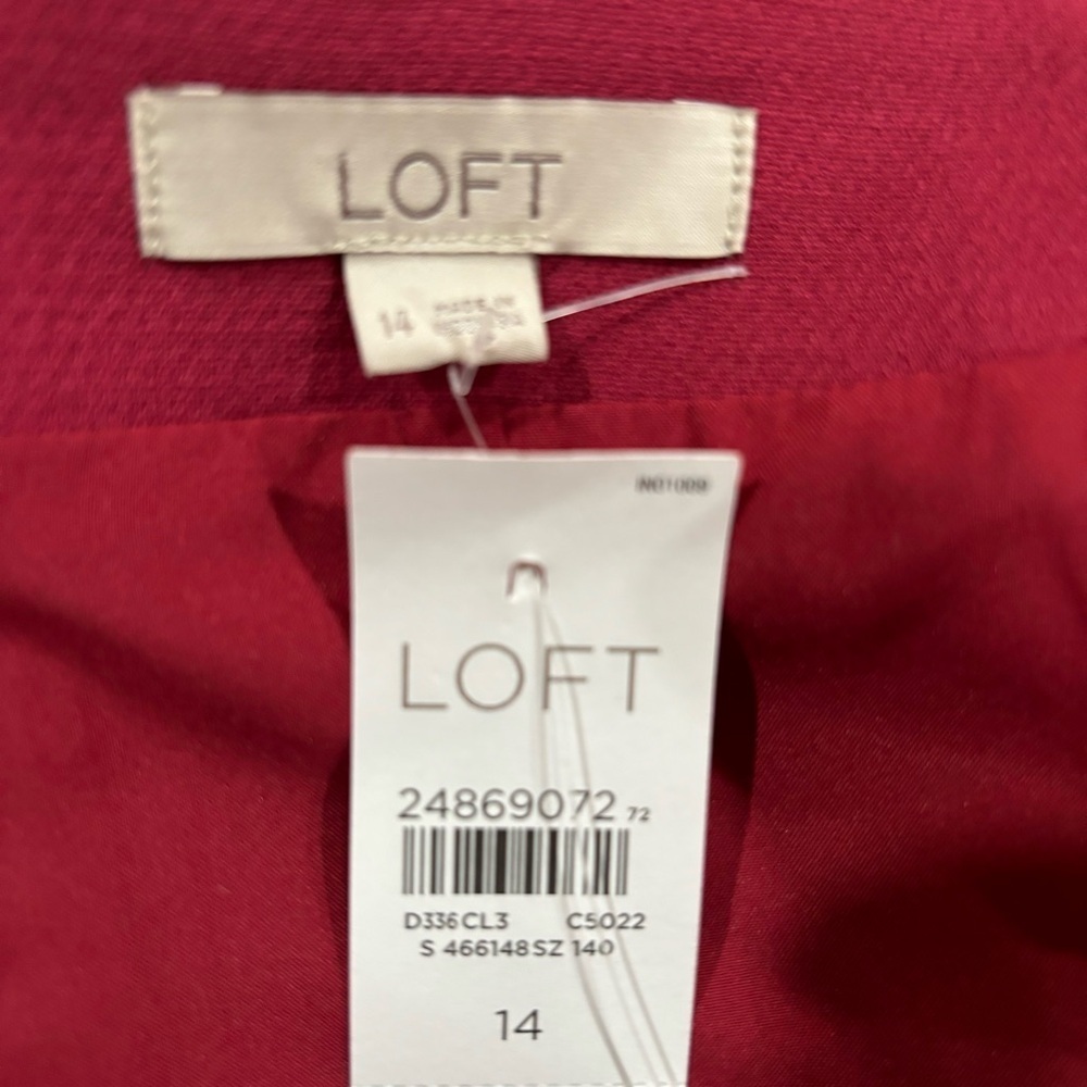 Loft Women’s Raspberry Skirt - Picture 6 of 6